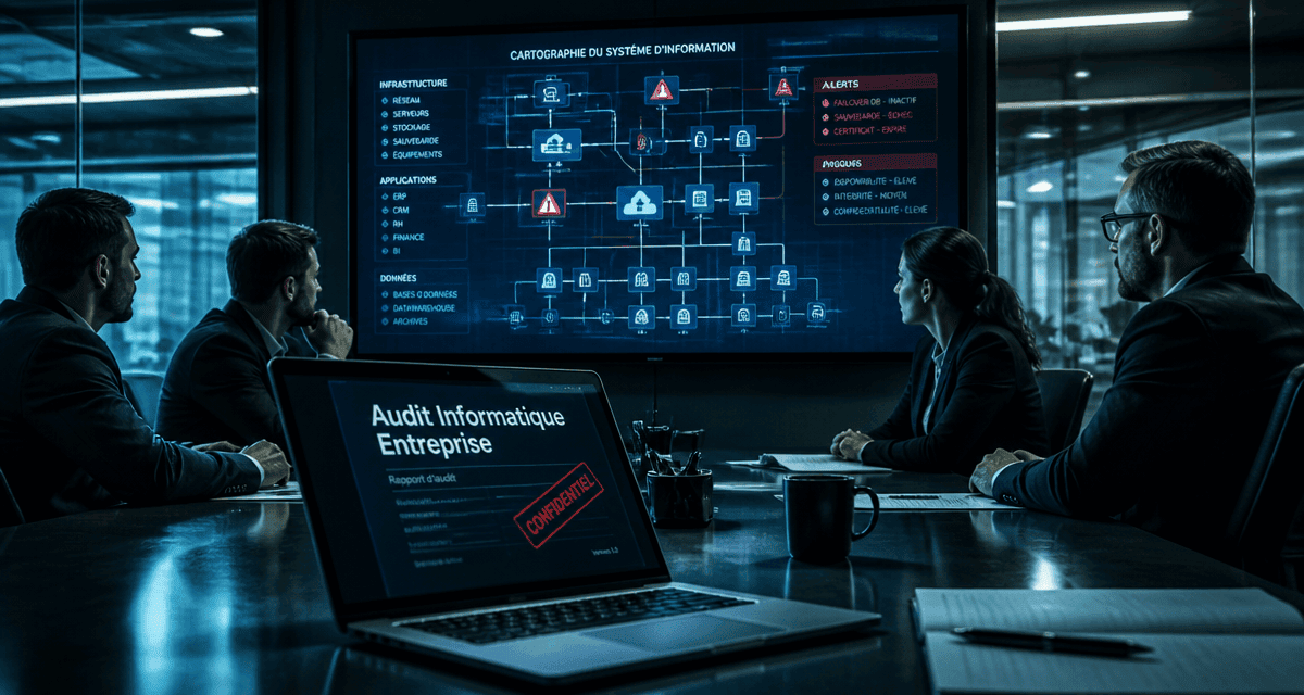 audit informatique entreprise équipe réunion