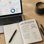 blog seo marketing veille sur bureau
