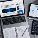 blog technologie bureau moderne vu du dessus