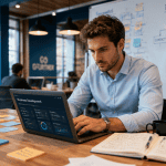 business development rep concentré en open space