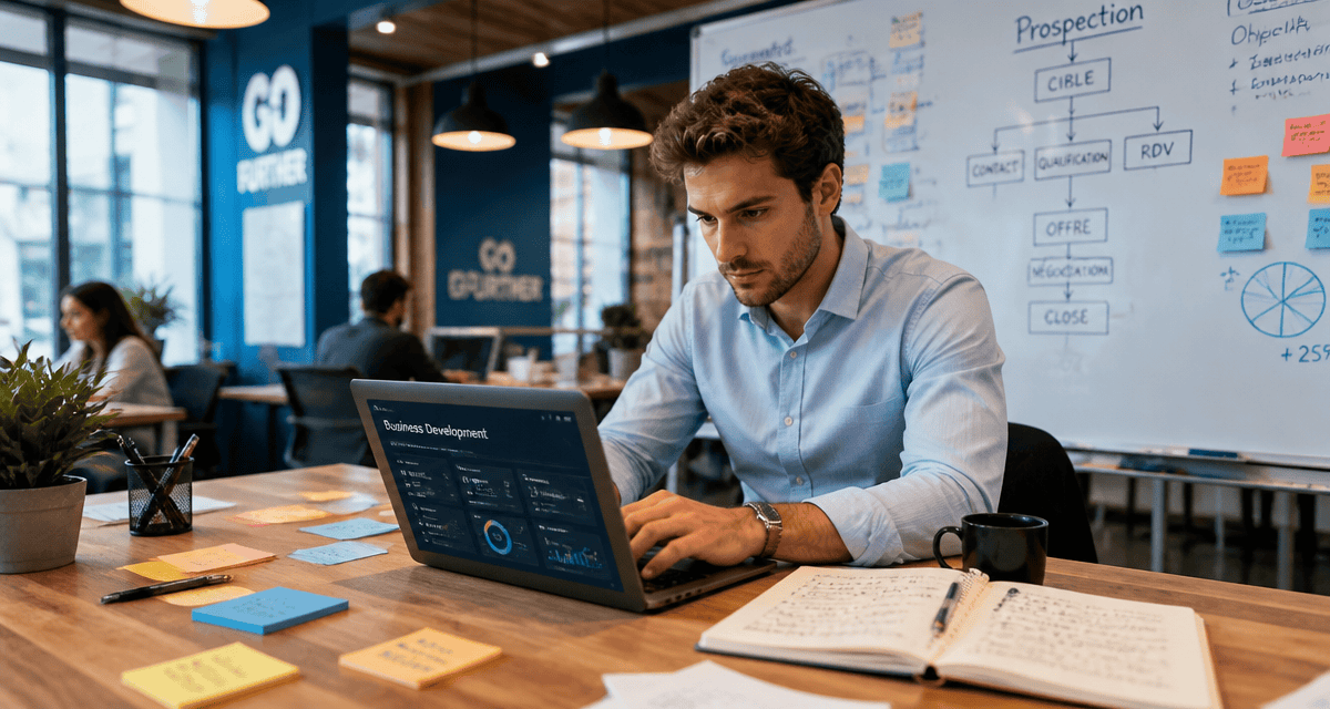 business development rep concentré en open space