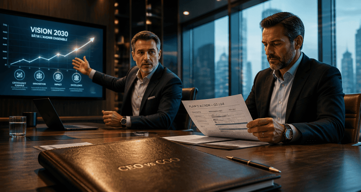 ceo coo en réunion stratégique