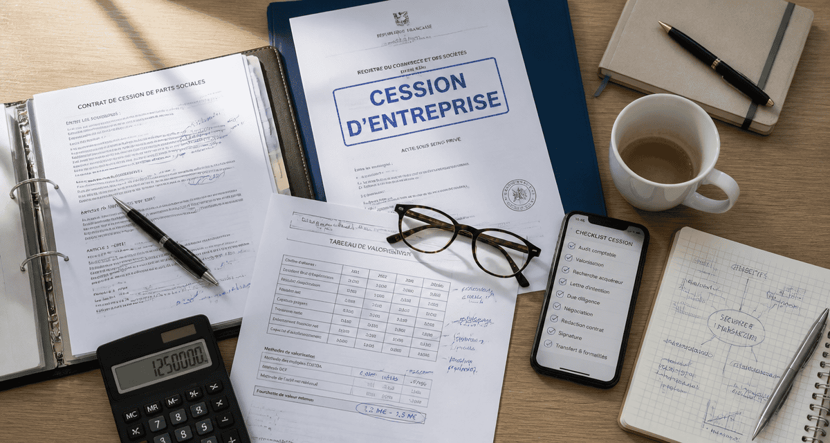 comment vendre son entreprise bureau documents checklist