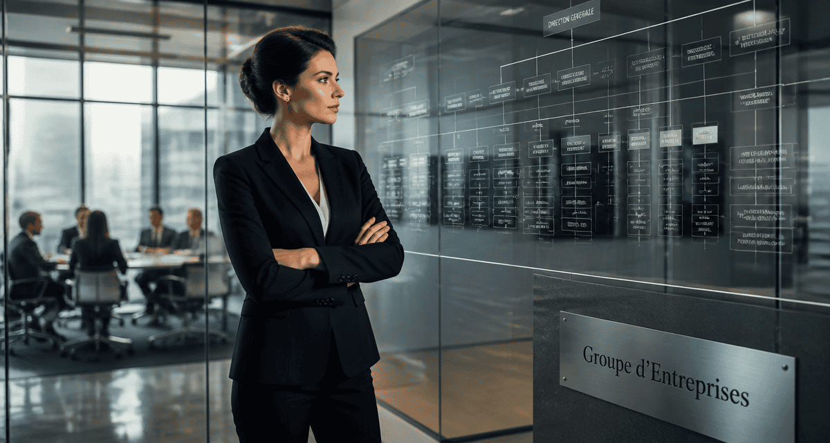 groupe d'entreprises organigramme bureau moderne