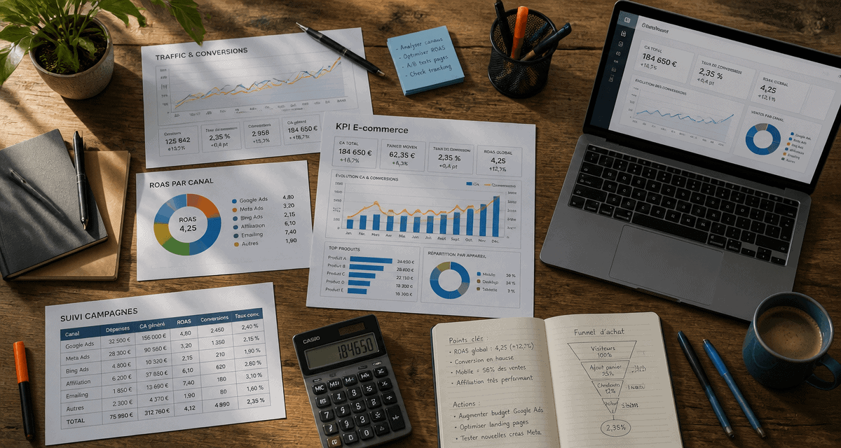 kpi e commerce bureau analyste