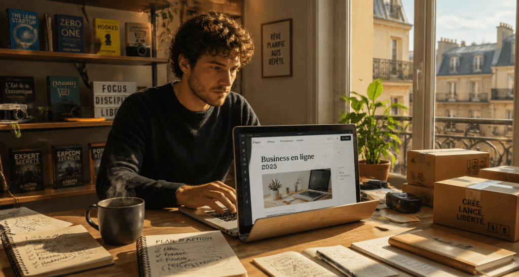 lancer un business en ligne entrepreneur appartement paris
