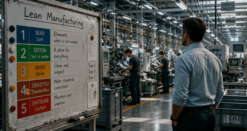 atelier lean manufacturing ligne production
