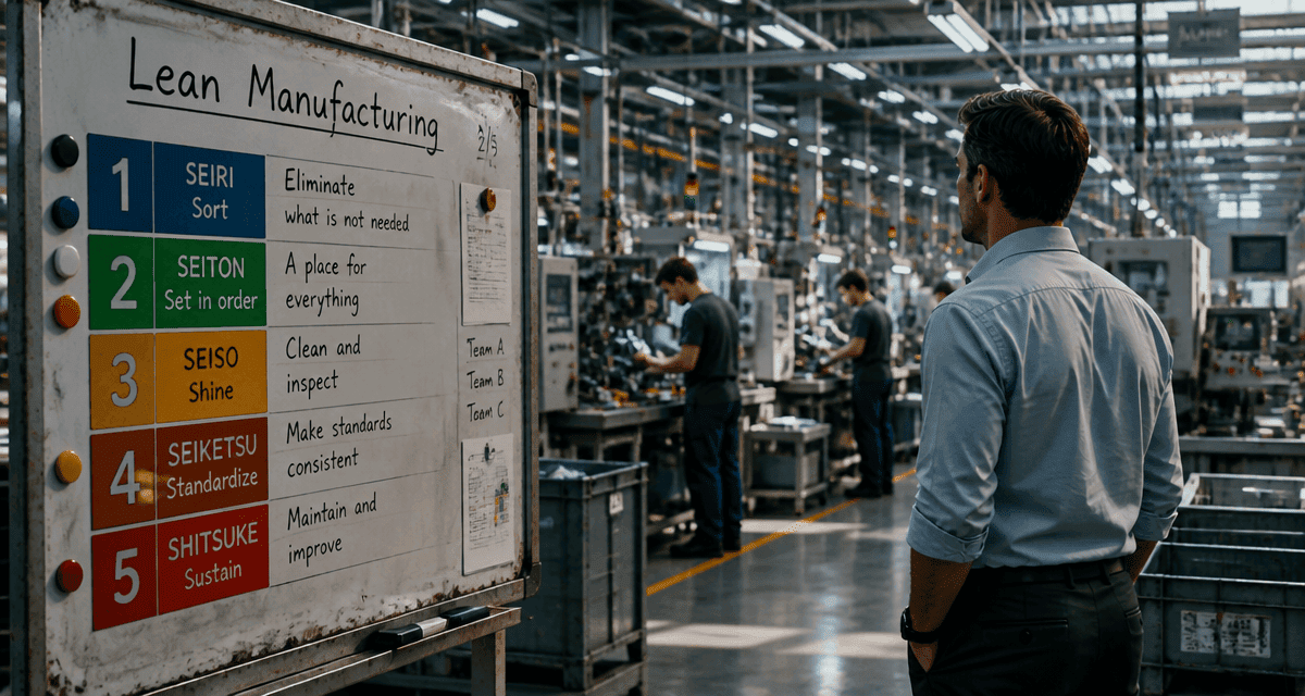 atelier lean manufacturing ligne production