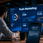 push marketing notification et tableau de bord