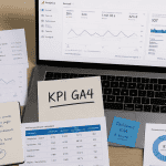 website kpi google analytics sur bureau moderne