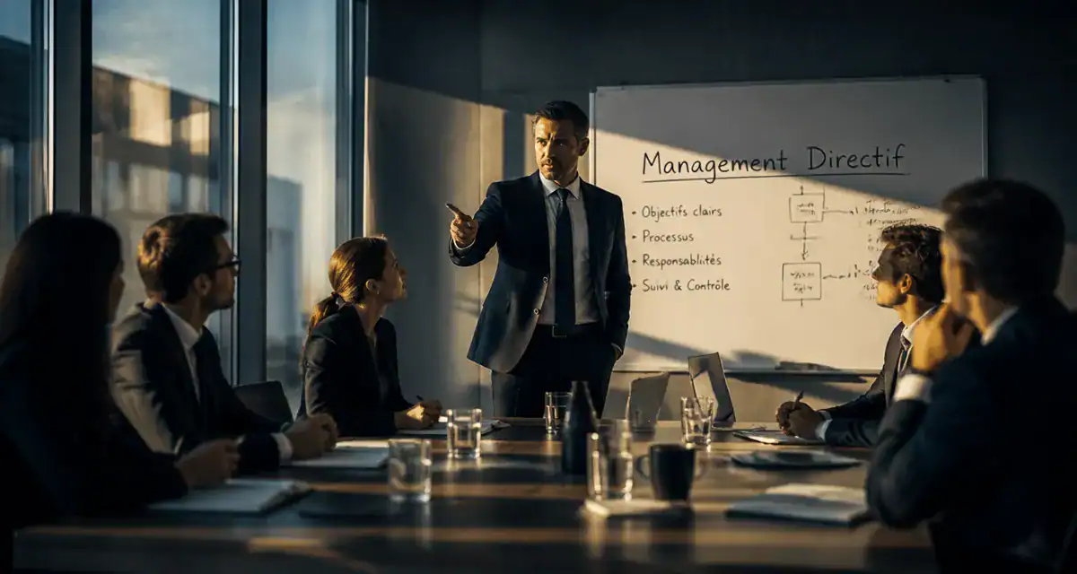 manager en management directif donne des instructions