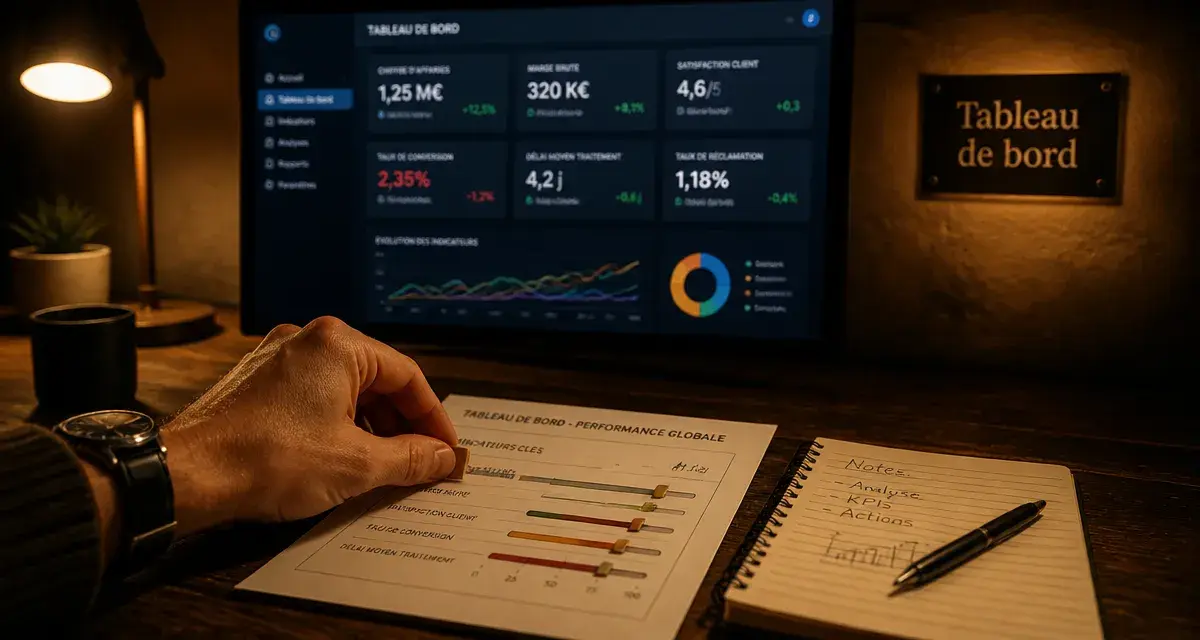 management tableau de bord : réglage des KPI sur tableau de bord