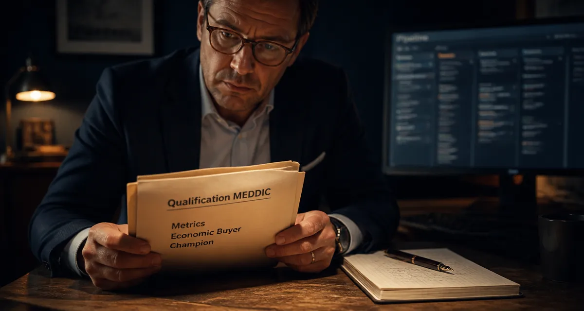 methode meddic : qualification ventes complexes, metrics, buyer, champion