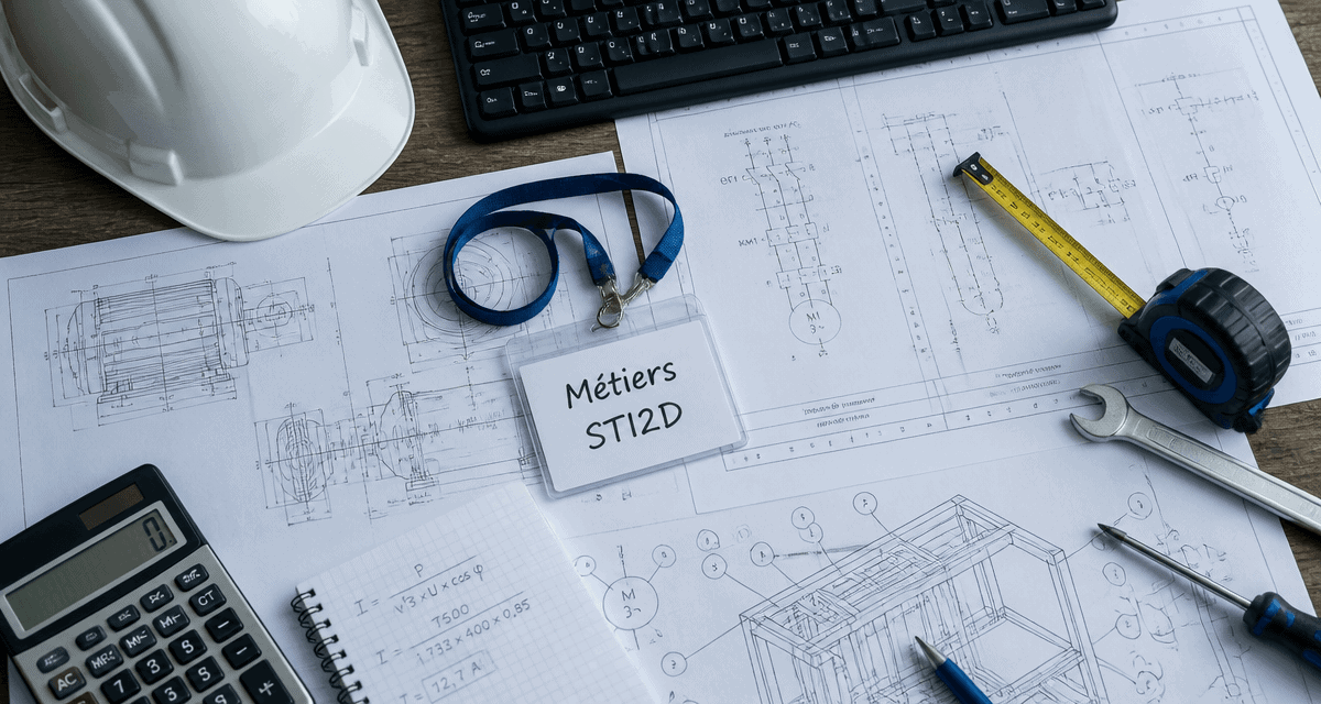 métier bien payés avec bac sti2d schémas casque outils
