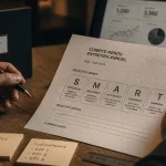 Objectifs entretien annuel : indicateurs SMART sur papier