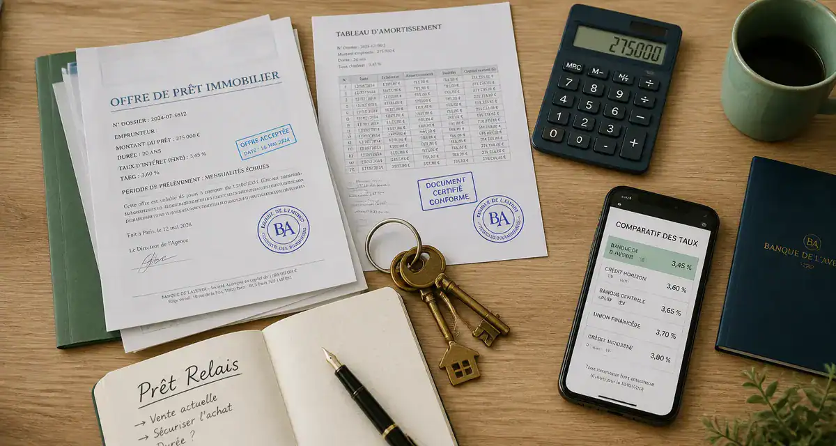 Quel est la meilleure banque pour le prêt relais, documents et comparatif