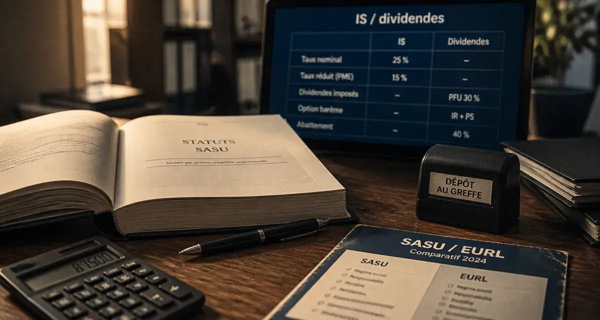 SASU forme juridique : statuts et dépôt au greffe pour lancer votre entreprise