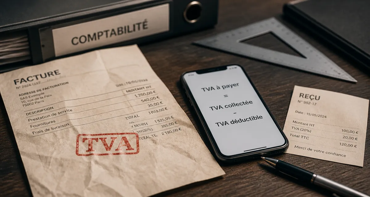 TVA collectée et TVA déductible : calcul de TVA à payer