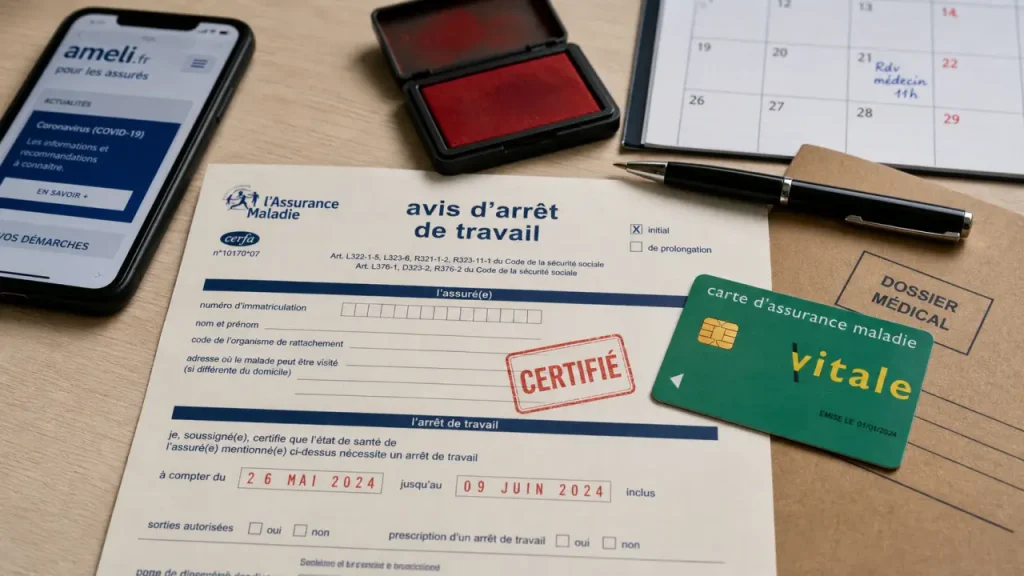 Arrêt de travail mal rempli par le médecin : les 2 jours pour corriger l’erreur avant le blocage CPAM