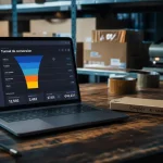 Emploi e commerce : bureau, ordinateur et tableau CRM pour postuler