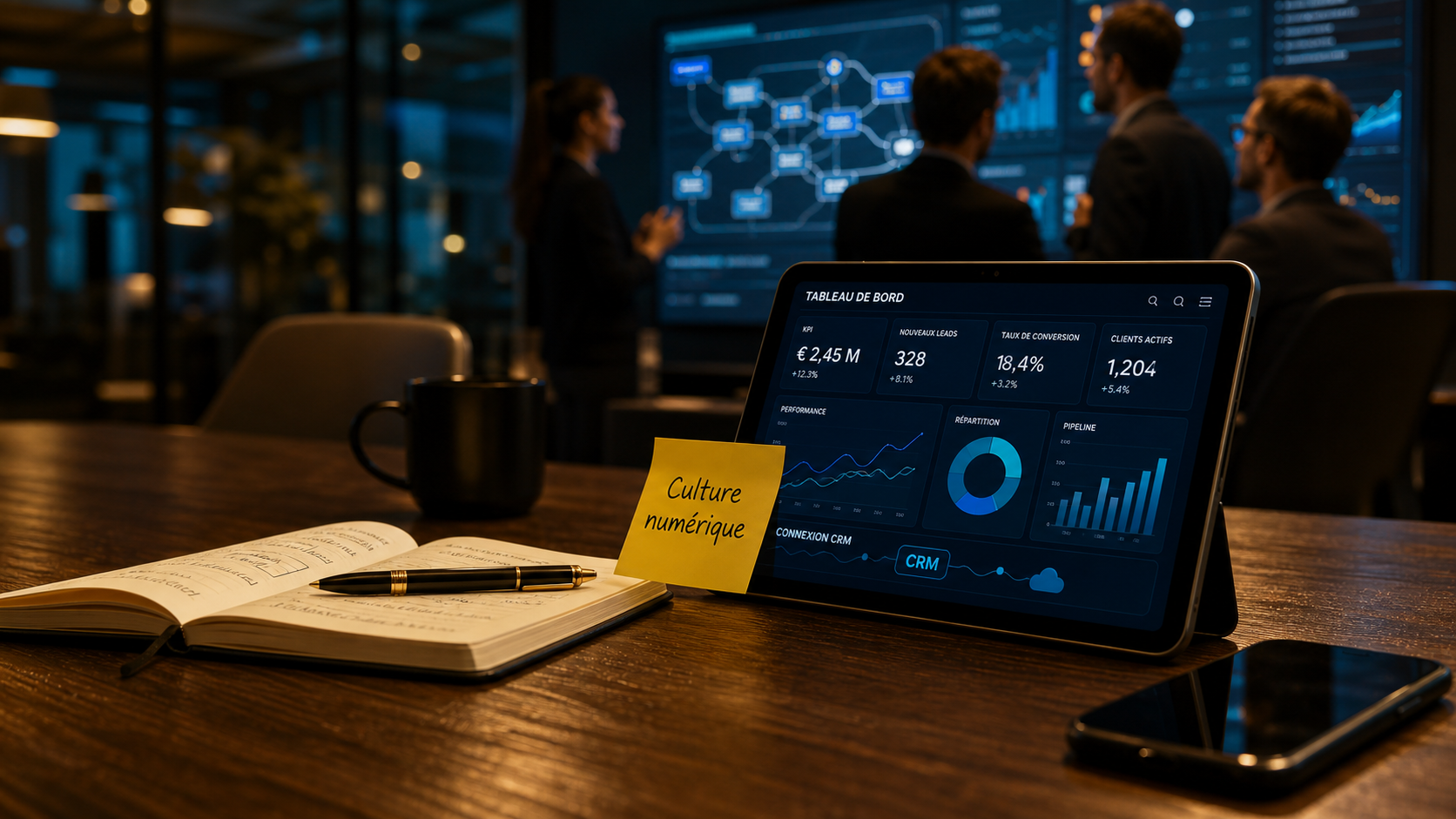 Entreprise numérique : automatisation, données et culture, BI et CRM en entreprise