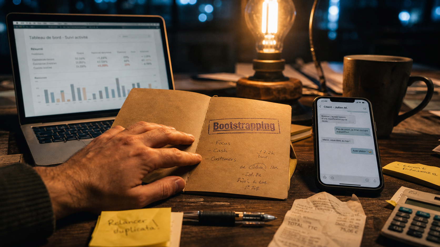 Idée de petit projet rentable : bootstrapping, suivi client et budget minimal