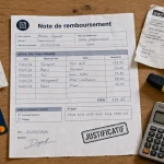 Note de remboursement de frais avec justificatifs et délai 3 ans