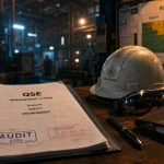 QSE entreprise : qualité, sécurité, environnement en bureau industriel