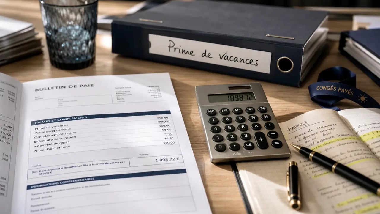 Syntec prime de vacances : calcul du montant sur fiche de paie
