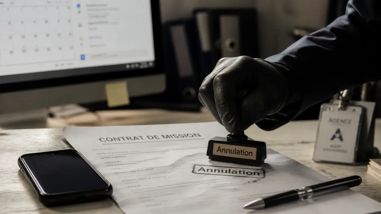 Délai annulation mission intérim : annuler avant signature ou en cours