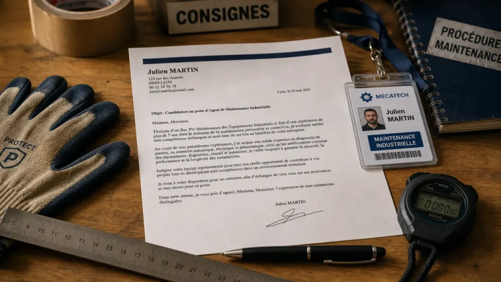 Lettre de motivation en usine : modèle précis, compétences et erreurs à éviter