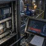 Cybersécurité OT : armoire électrique et supervision industrielle protégées