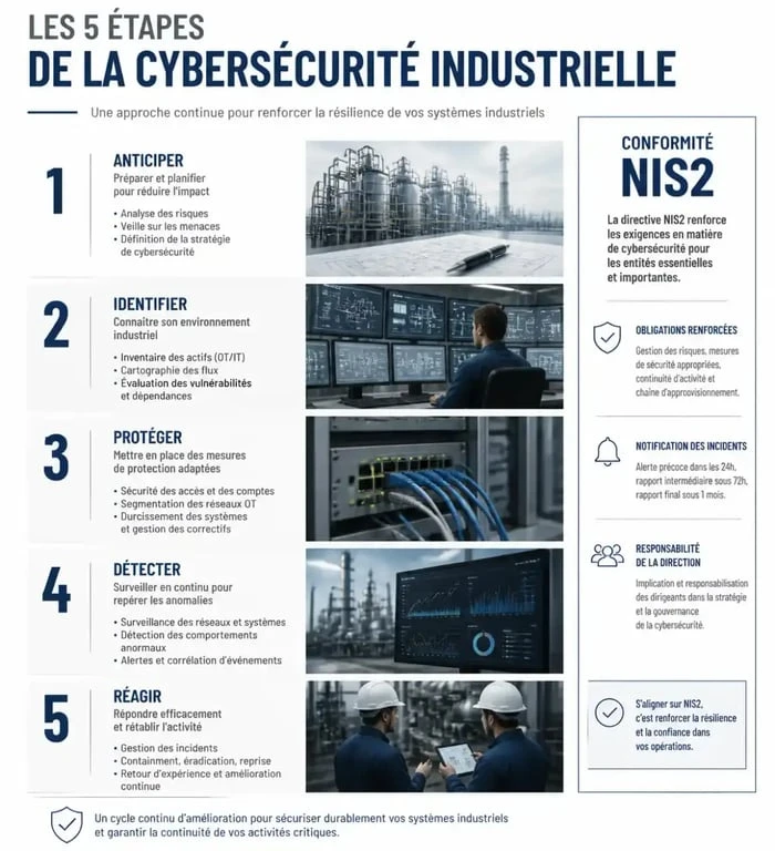 Méthodologie de cybersécurité industrie et conformité NIS2