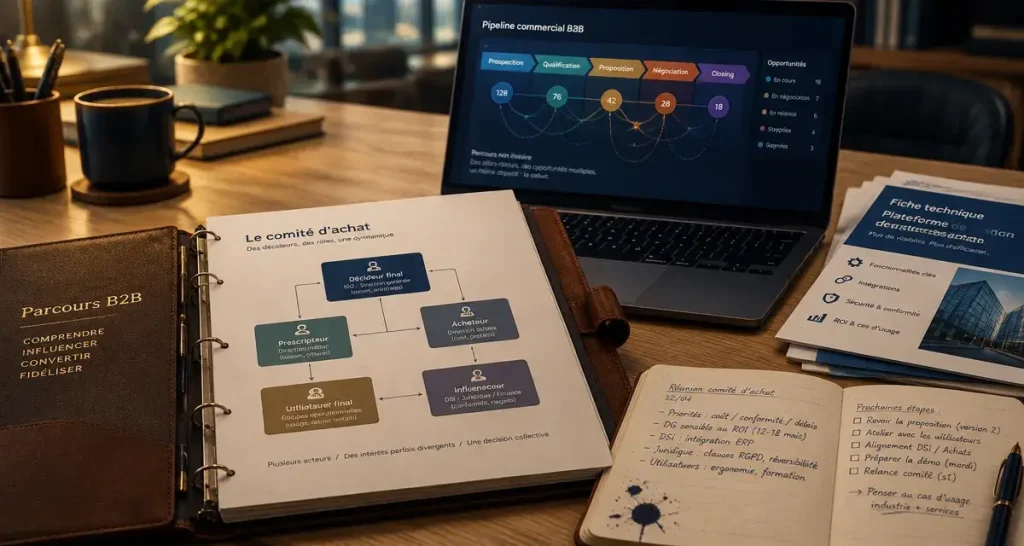 Marketing B2B : pourquoi un cycle d&rsquo;achat de plusieurs mois change toutes les règles